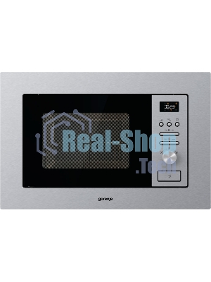 Микроволновая печь встраиваемая Gorenje BM201AG1X нержавеющая сталь, 20 л, 800 Вт, переключатели - поворотный механизм/кнопки