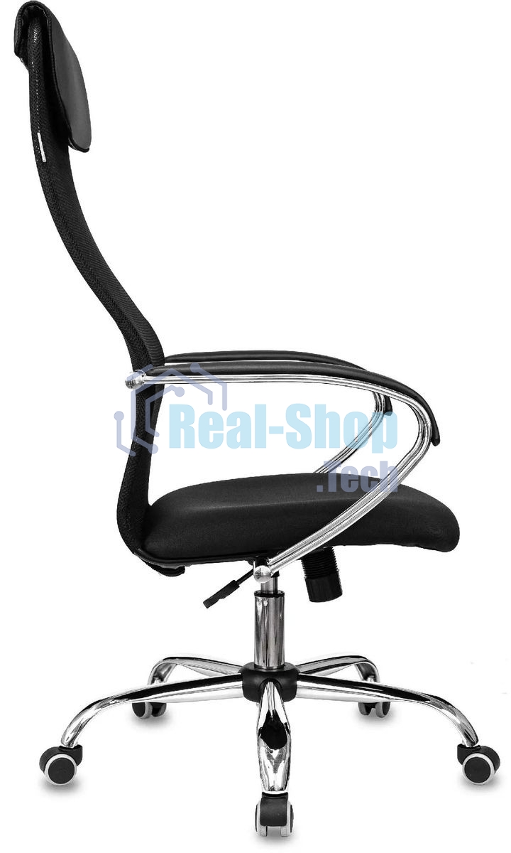 Кресло руководителя Бюрократ CH-607SL TW-01 Neo Black черный, сетка/ткань с подголов. на колес. металл хром