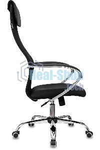 Кресло руководителя Бюрократ CH-607SL TW-01 Neo Black черный, сетка/ткань с подголов. на колес. металл хром