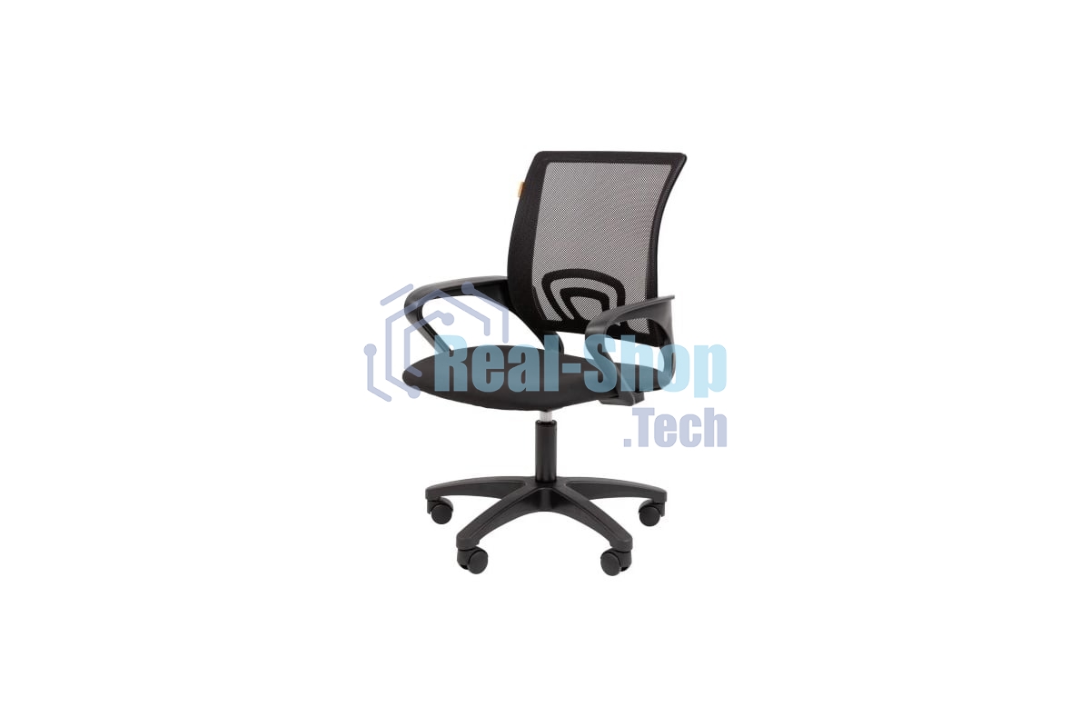 Кресло Chairman 696LT N TW-01 черный, ткань, 120 кг, механизм качания