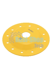 Чашка твердосплавная зачистная Denzel 125 мм, плоская, крупное зерно #8