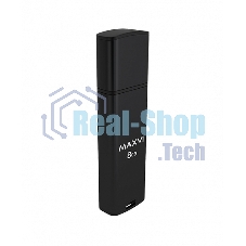 Флешка USB Maxvi MP2 black (FD8GbUSB20C10MP2), 8Gb, USB 2.0, R/W 15/5, черный