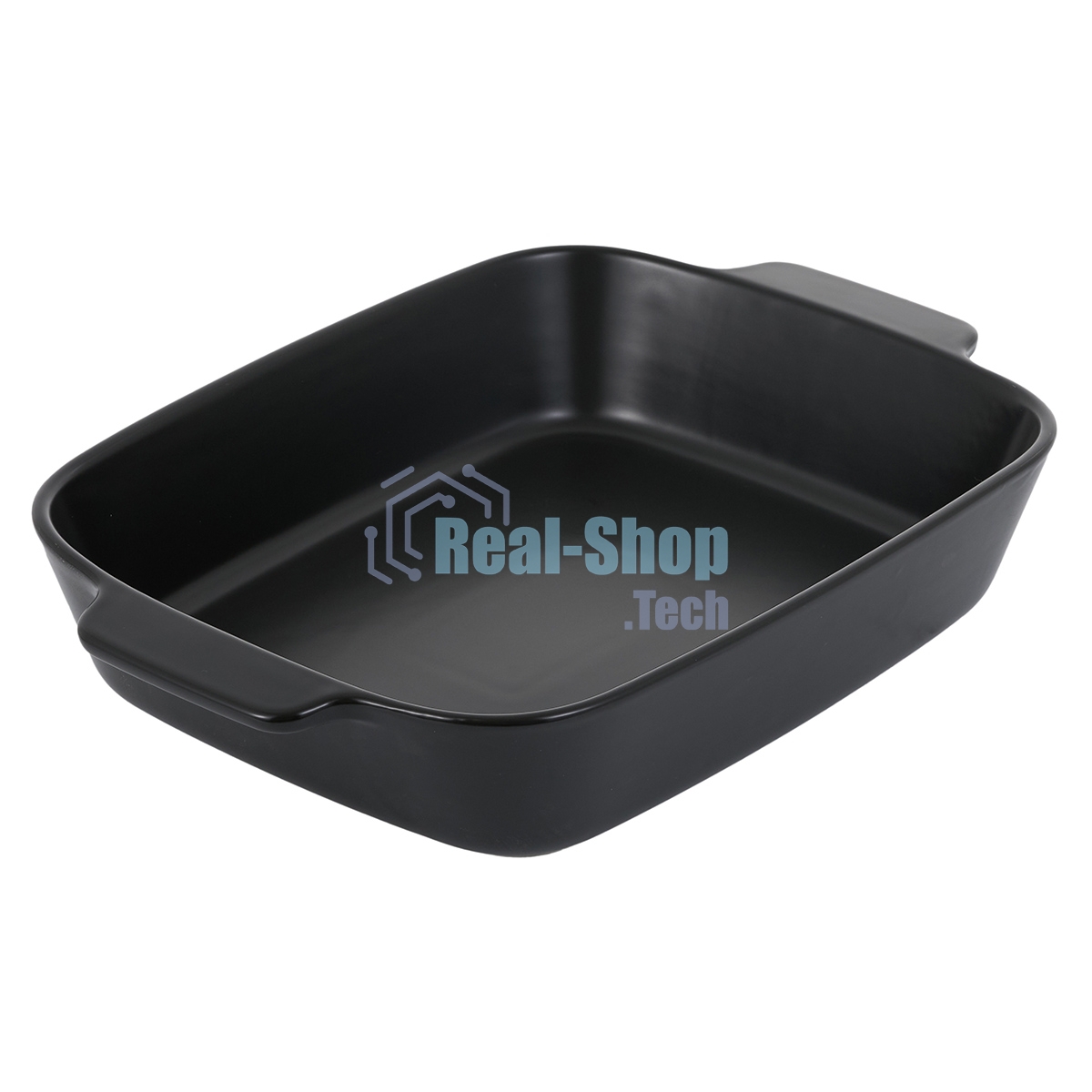 Форма для запекания MATTE BLACK квадратная 29,5x25,5x6,9см, жаропрочная керамика