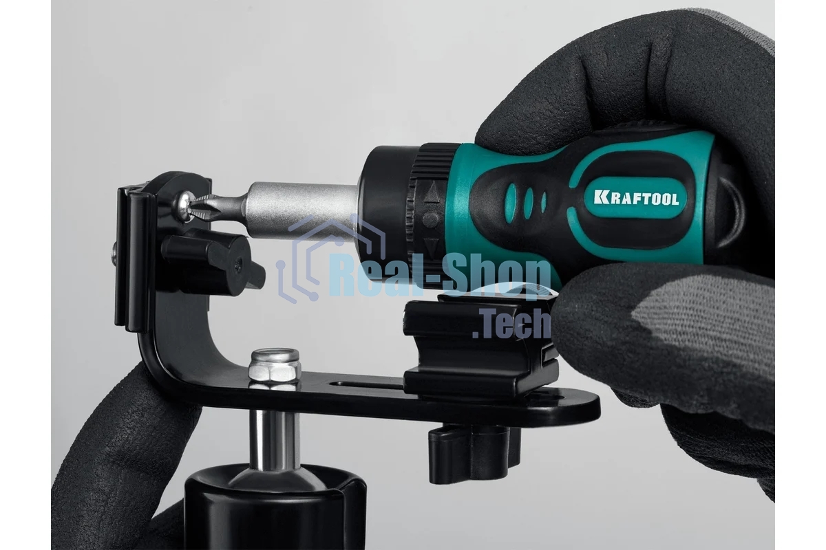 Набор KRAFTOOL 26190-H7 отвертка реверсивная с битами SL3/5/6мм PH1/2/3 7шт