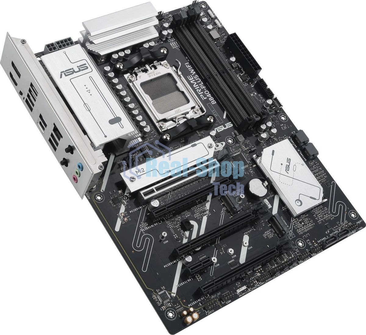 Материнская плата ASUS PRIME B840-PLUS WIFI, AM5, AMD B840, 4xDDR5, 4xSATA, 3xM.2, 1xPCIe 4.0 x16, 1xPCIe 3.0 x16, 2xPCIe 3.0 x16, 1xPCIe 3.0 x1, 1xDP, 1xHDMI, 1x 2.5Gb LAN, 8xUSB-A, 3x3.5 мм, 7.1, ATX