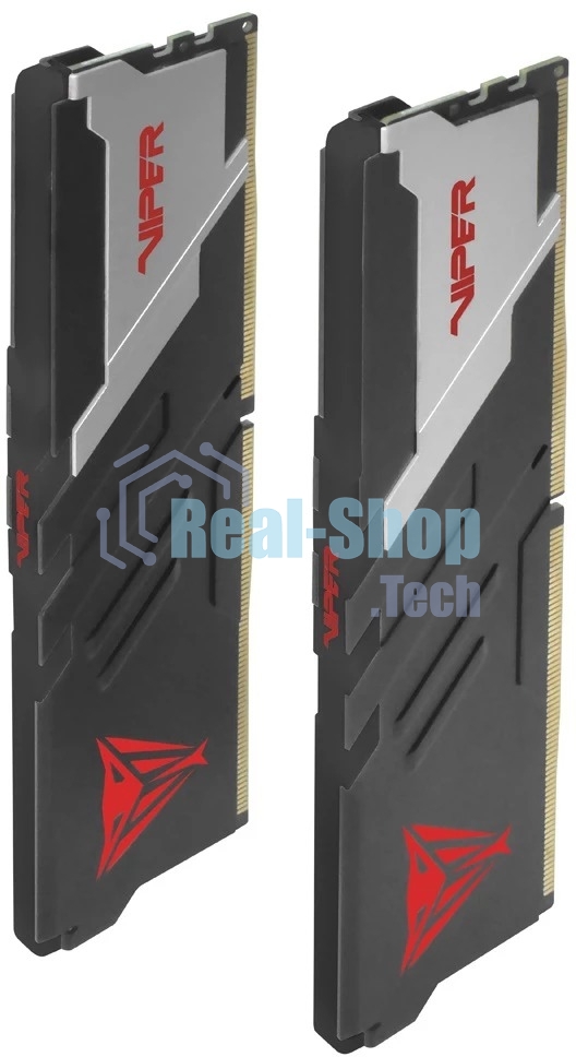 Оперативная память Patriot Memory Viper Venom, DDR5, 48Gb (2x24GB), 6000 MHz, CL30, DIMM, с радиатором, черный