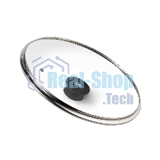 Крышка LARA LR01-98 26 см стеклянная универсальная, стильная ручка