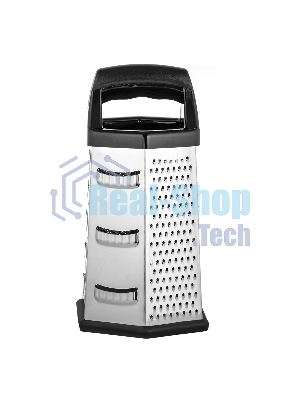 Терка LARA LR07-53 6 поверхностей, высота 23 см, нерж. сталь, нескользящее основание, ручка