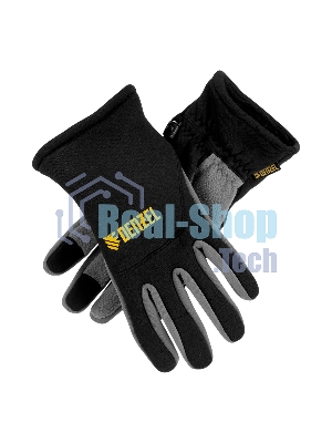 Перчатки универсальные Denzel 68087 искусственный мех, работа с сенсорным экраном, размер 9