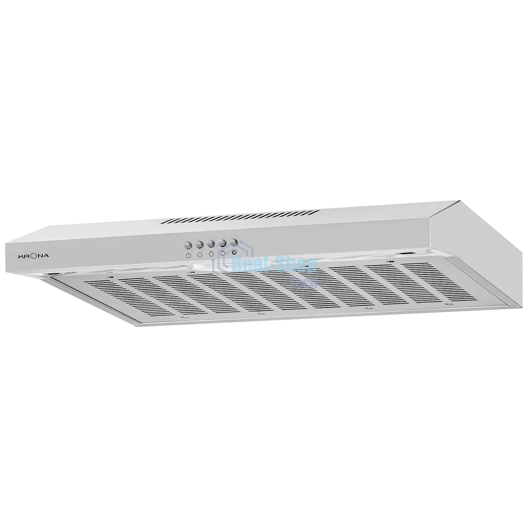 Вытяжка подвесная KRONA Ermina 600 inox PB серебристый, 59.6 см, 455 куб. м/ч, 42 дБ