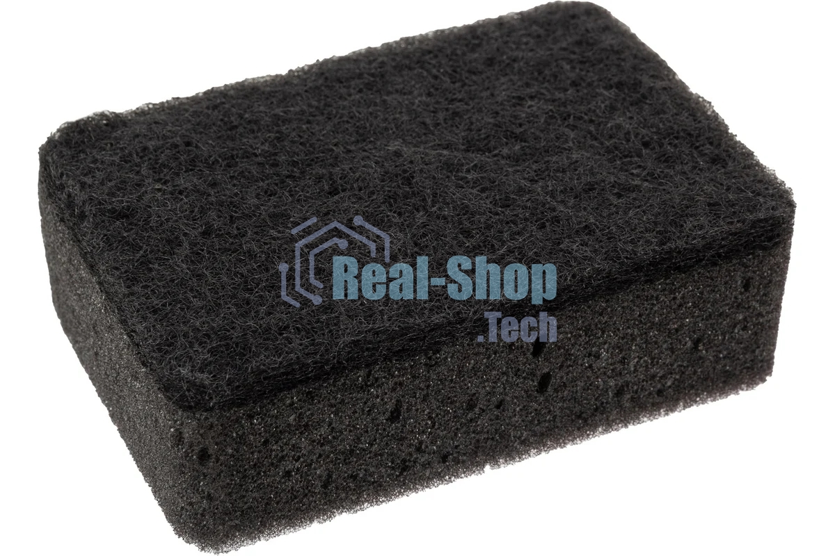 Губка для мытья посуды двухслойная прямоугольная KS-08 черный (107567)