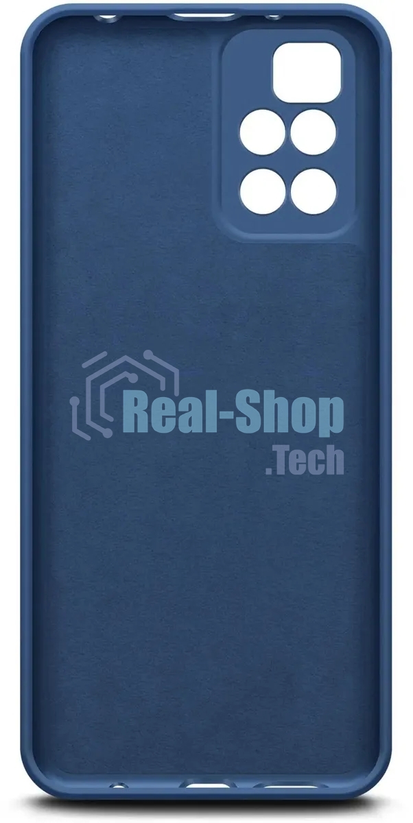 Чехол (клип-кейс) BORASCO Microfiber Case, для Xiaomi Redmi 10, синий