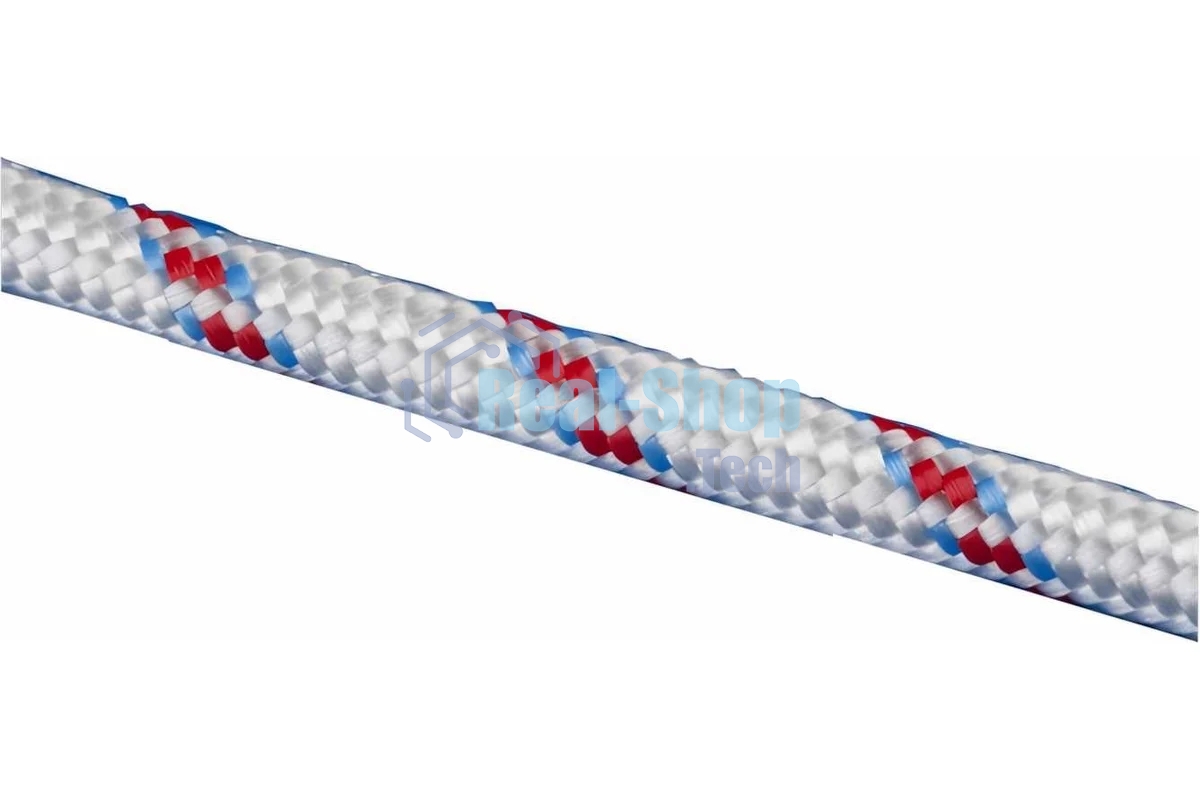 Фал плетеный Сибртех 24-прядный полипропиленовый с сердечником 12 мм, бухта 100 м, 1000 кгс,