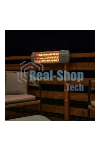 Обогреватель инфракрасный панельный Rexant 60-0060, серый, кварцевый, 1500 Вт, 20 м2, 3 режима обогрева