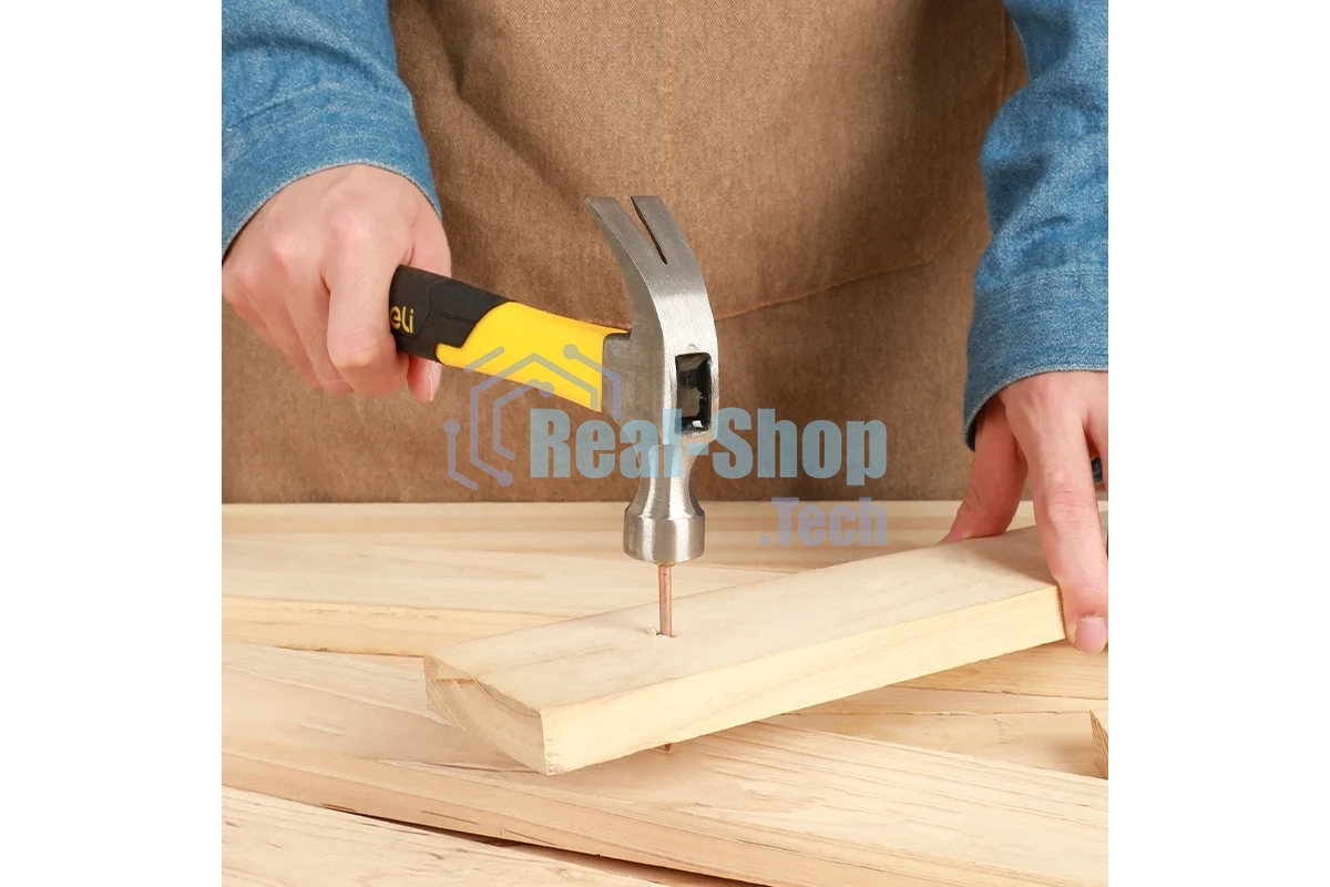 Молоток-гвоздодер Deli DL5001 250 гр Фибергласовая рукоять