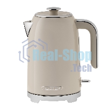Чайник электрический Galaxy Line GL 0348 1.7л. 2200Вт кремовый корпус: нерж.сталь (ГЛ0348Л)