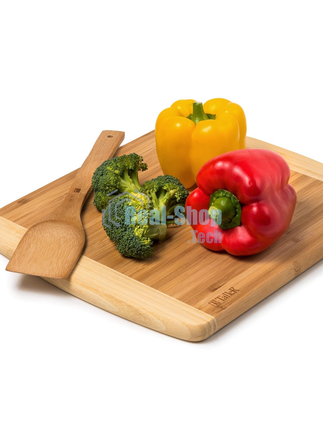 Доска разделочная TalleR TR-52204 с лопаткой, 29,5x34,5x1,9 см + 30,5 см