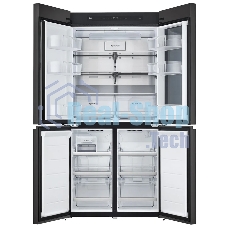 Холодильник LG GR-A24FQAKM серый трехкамерный 382/145л морозилка снизу, No Frost, Side by Side