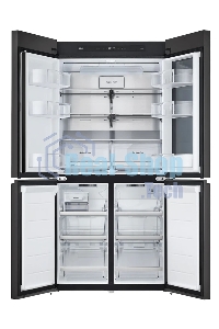 Холодильник LG GR-A24FQAKM серый трехкамерный 382/145л морозилка снизу, No Frost, Side by Side