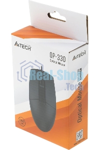 Мышь проводная A4Tech OP-330 черный, 1200 dpi, USB, кнопки - 3