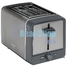 Тостер Bosch TAT5P425 нержавеющая сталь, 970 Вт, 2 слота