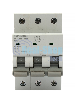 Автоматический выключатель Гарнизон CB-47100-3-100-10-C, ВА 47-100, 3P, 100А, 10kA (С)