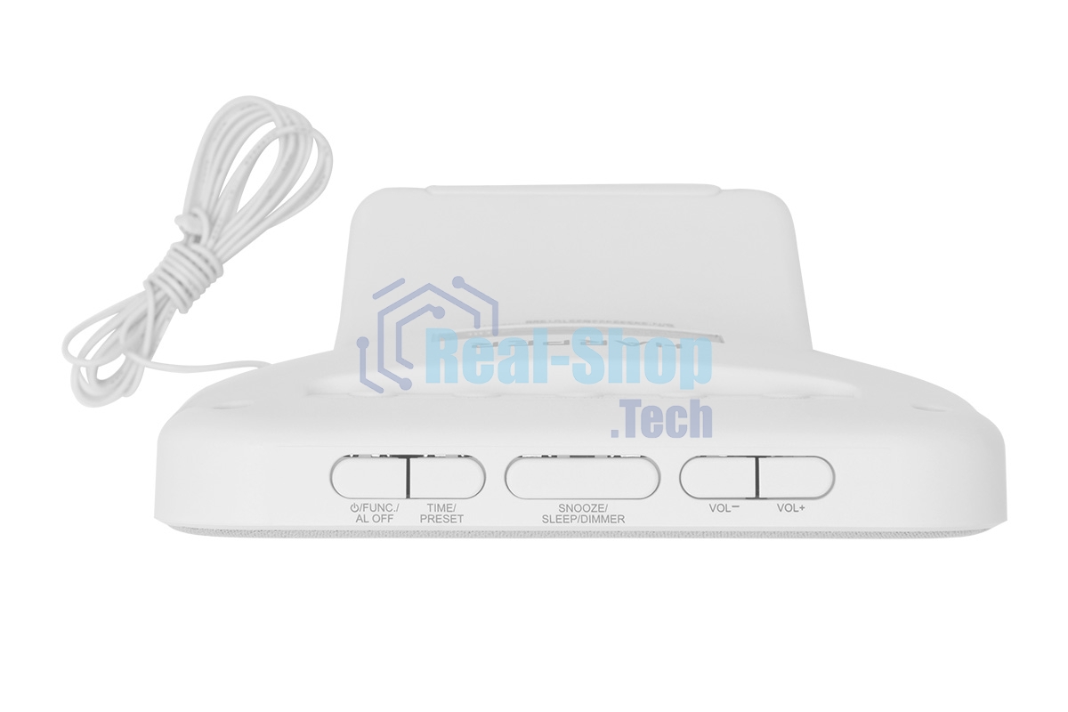 Радиобудильник Harper HCLK-2060 белый/серый - белый led