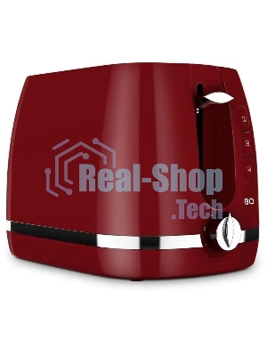 Тостер BQ T1711 красный, 900 Вт, 2 слота