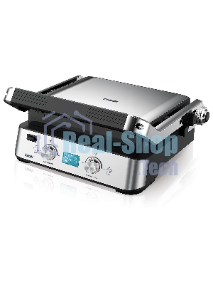 Гриль электрический BBK BEG2004 2000 Вт, черный/металлик