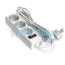 Удлинитель ExeGate EC-3-5W EX279353RUS белый, 5 м, евровилка, 3 розетки, 2200 Вт