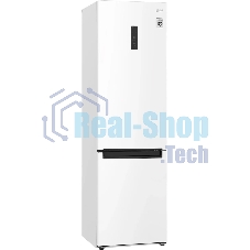 Холодильник LG GA-B509LQYL белый двухкамерный 277/107л морозилка снизу, No Frost