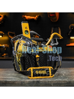 Переноска для инструмента Denzel 260х240х300 мм, 22 кармана, наплечный ремень