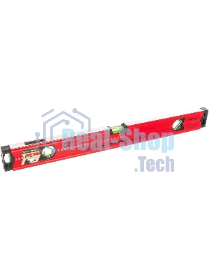 Уровень Matrix алюминиевый, 600 мм, фрезерованный, 3 глазка (1 зеркальный), усиленный