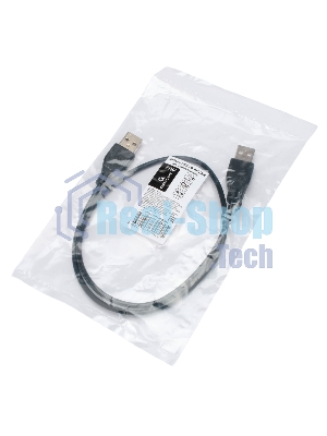Кабель USB2.0 Cablexpert CC-USB2-AMAM-0.6M, AM/AM, экран, 28/26AWG, медь, Pro, 0.6м, черный, пакет