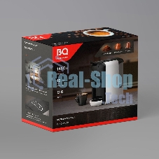 Кофеварка комбинированная BQ CM3000 черный/белый, исп. кофе - молотый, капсулы Nespresso/Dolce Gusto, 0.6 л, 1450 Вт, 19 бар