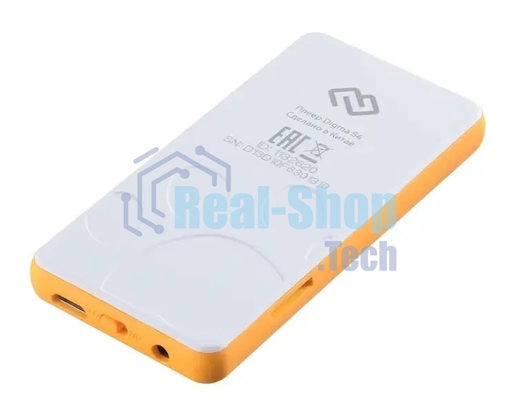 Плеер Hi-Fi Flash Digma S4 8Gb белый/оранжевый/1.8