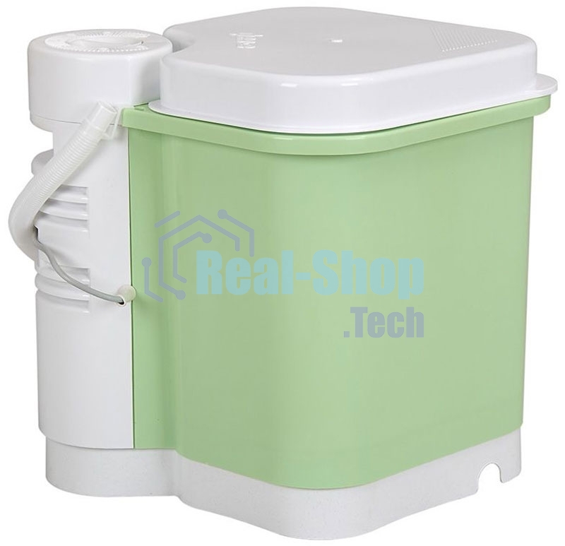 Стиральная машина активаторного типа Фея-2 СМ-2 белый-зеленый, загрузка вертикальная 2 кг