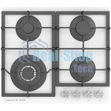 Газовая варочная панель Zigmund & Shtain M 26.6 W независимая, белый