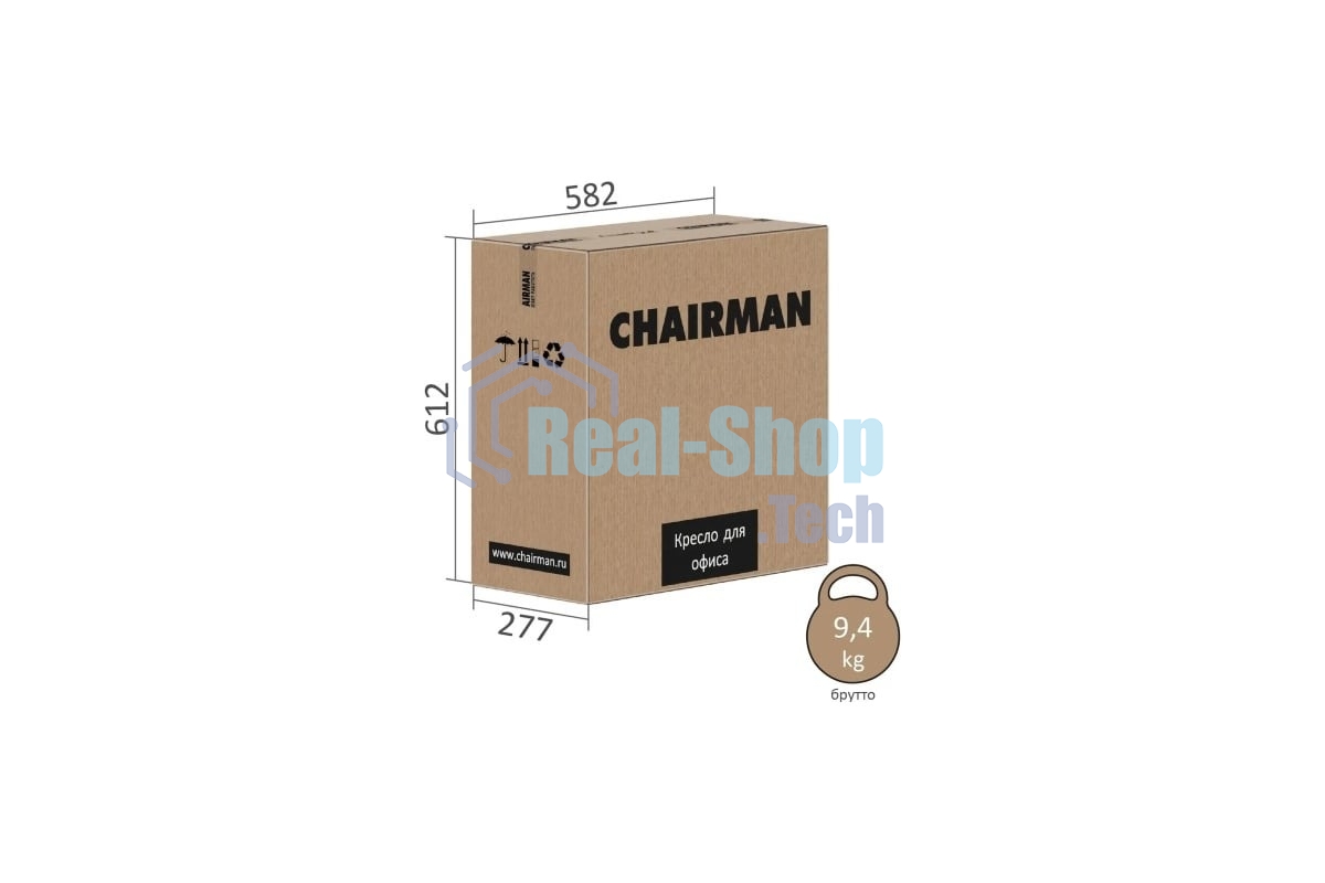 Кресло Chairman 696LT N TW-01 черный, ткань, 120 кг, механизм качания