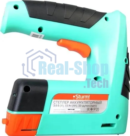 Степлер аккумуляторный Sturm! CET1201 скобы тип 53: 11.4мм 4-10мм гвозди тип 47: 14мм