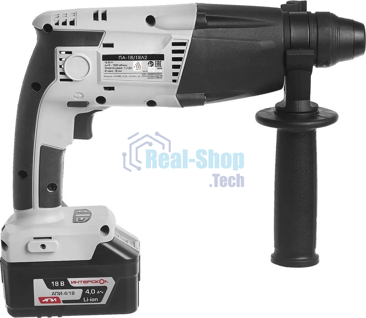 Перфоратор ИНТЕРСКОЛ ПА-18/18Л2 329.4.1.74 Li-ion, 1 аккум., 4А·ч, кейс