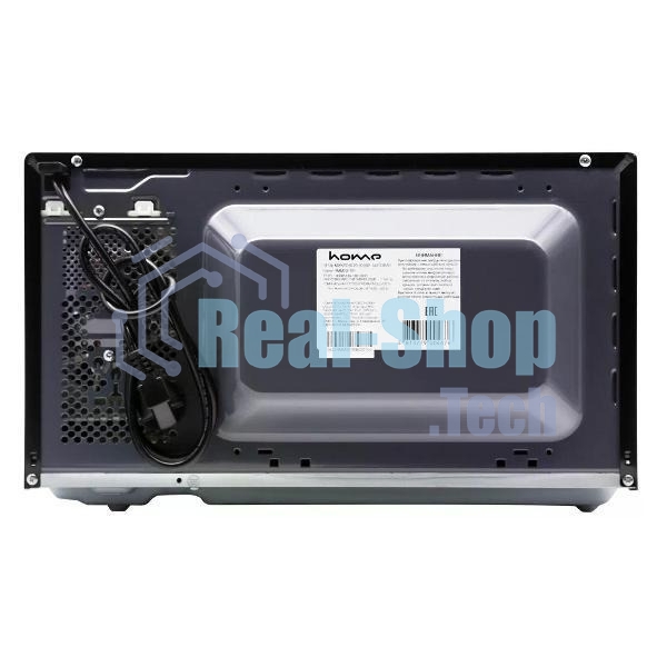 Микроволновая печь HOME HMM207BB черный, 20 л, 700 Вт, переключатели — поворотный механизм
