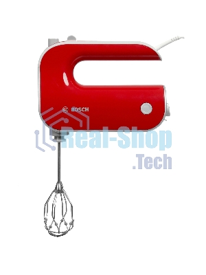 Миксер Bosch MFQ40303 красный, ручной, 500 Вт, 5 скоростей