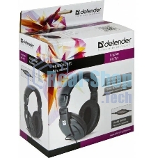 Наушники стерео Defender Gryphon HN-751 накладные, 2 x 3.5 мм стерео jack, кабель 2м, черный