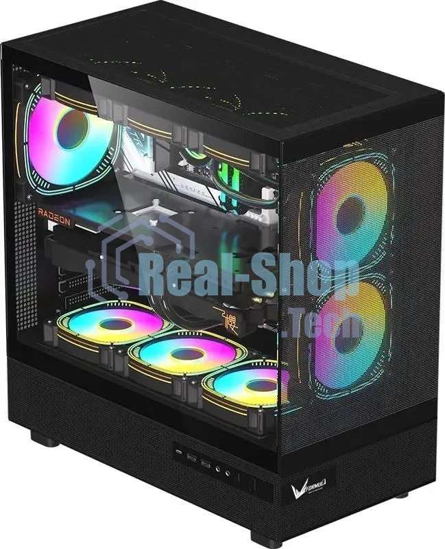 Компьютерный корпус AeroCool/Formula Crystal Z8 черный без БП ATX 9x120мм 7x140мм 1xUSB2.0 1xUSB3.0 1xUSB3.1 audio bott PSU
