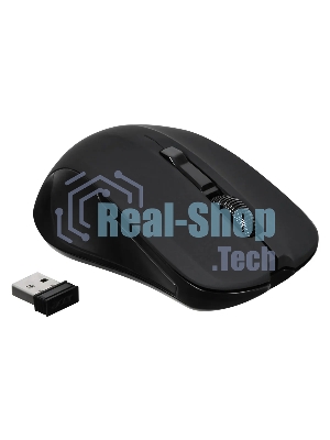 Мышь беспроводная Acer OMR010 черный, 1200 dpi, радиоканал, USB, кнопки - 3