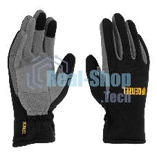 Перчатки универсальные Denzel 68087 искусственный мех, работа с сенсорным экраном, размер 9