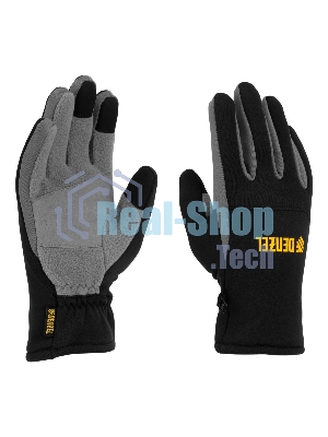 Перчатки универсальные Denzel 68087 искусственный мех, работа с сенсорным экраном, размер 9