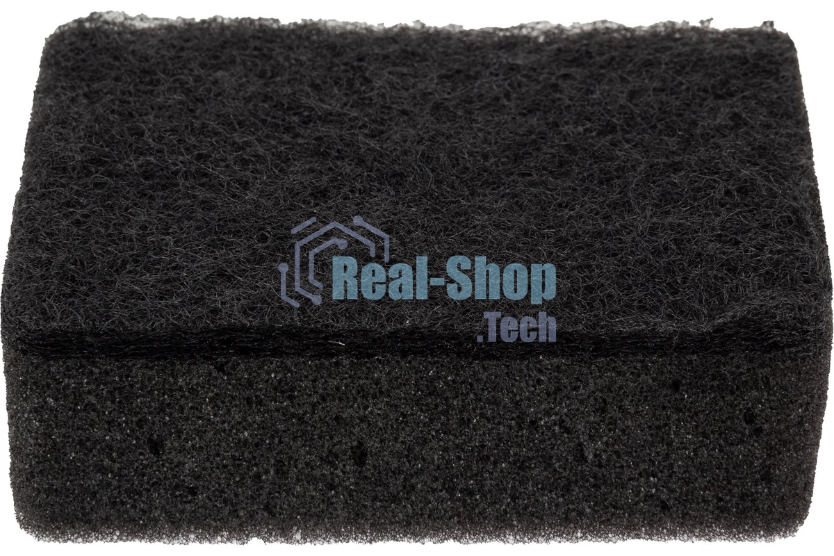 Губка для мытья посуды двухслойная прямоугольная KS-08 черный (107567)