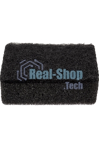 Губка для мытья посуды двухслойная прямоугольная KS-08 черный (107567)